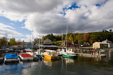 Framed Sunapee Harbor, Lake Sunapee, New Hampshire Print