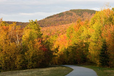 Framed Franconia Notch Bike Path in New Hampshire&#39;s White Mountains Print