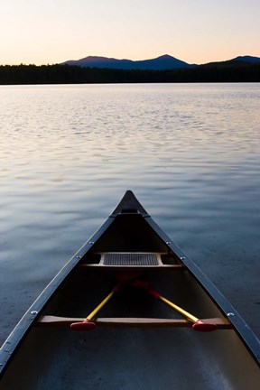 Framed Canoe, White Lake State Park, New Hampshire Print