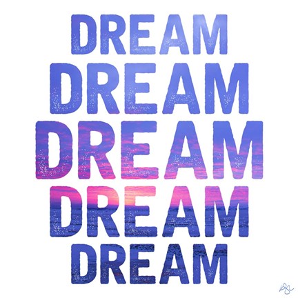 Framed Dream Repeat Print