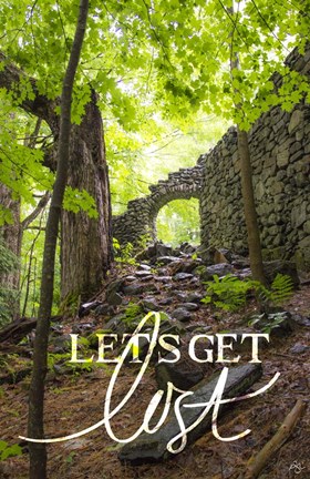 Framed Let&#39;s Get Lost Print