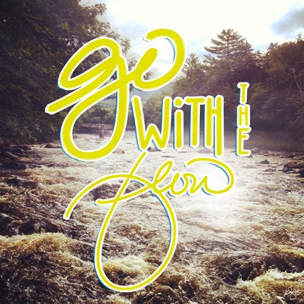 Framed Go with the Flow Print