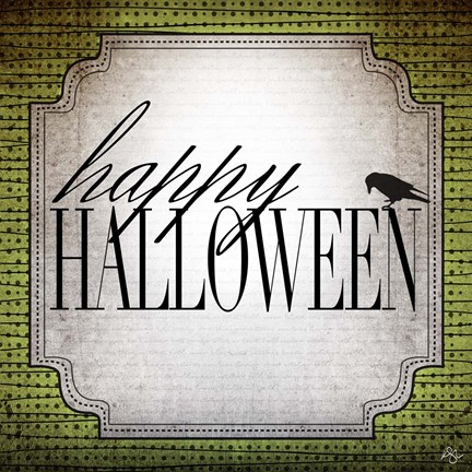Framed Happy Halloween Print