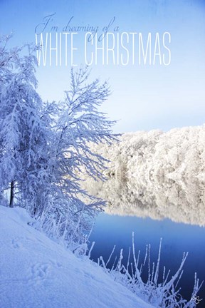 Framed White Christmas Print