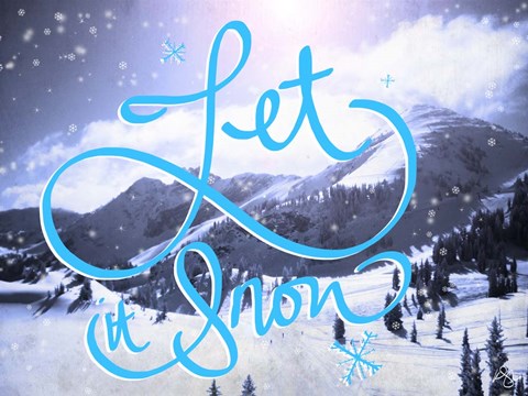 Framed Let It Snow Print