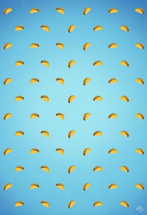 Framed Taco Pattern Print