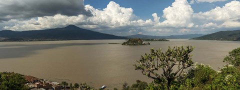 Framed Janitzio Island, Lake Patzcuaro, Mexico Print