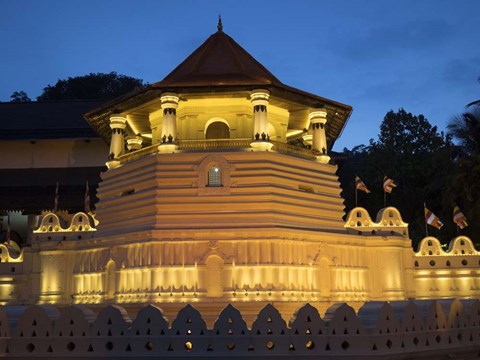 Framed Temple of the Sacred Tooth Relic, Kandy, Sri Lanka Print
