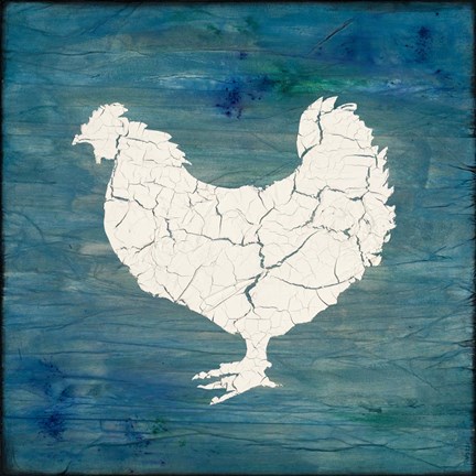 Framed Farm Chicken Print