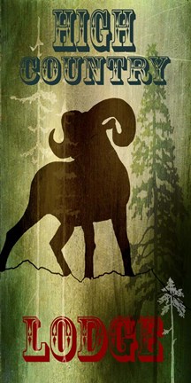 Framed Lodge High Country Lodge Print