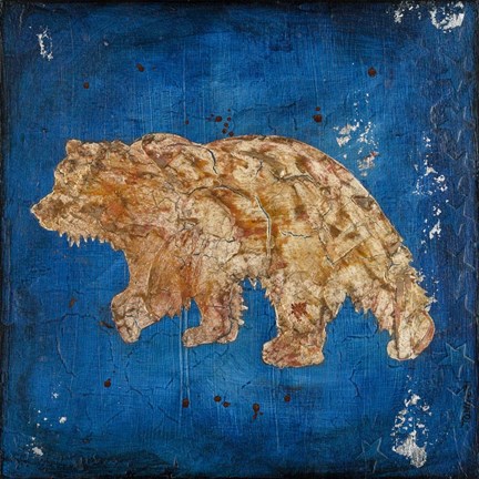 Framed Lodge Pole Pine Bear Print