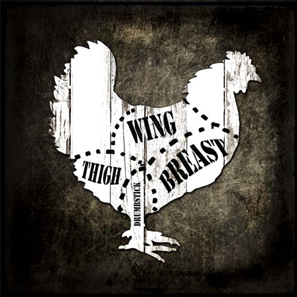 Framed Butcher Shop III Print