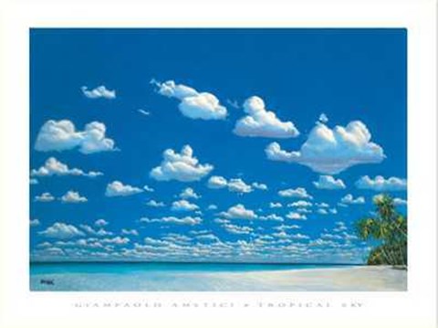 Framed Tropical Sky Print