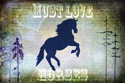 Framed Country Horse II Print