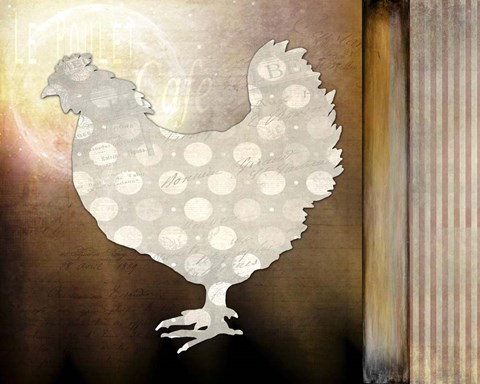 Framed Morning Chicken 1 Print