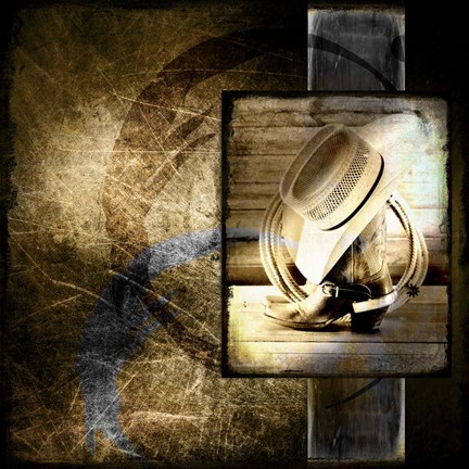 Framed Old Westboots Print