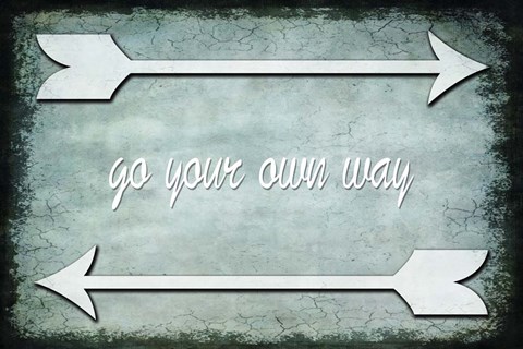 Framed Choose Path - Go Own Way Print