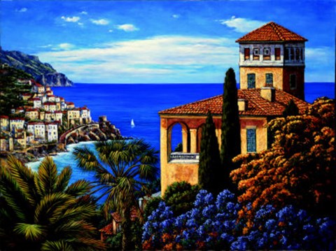 Framed Amalfi Coast Print