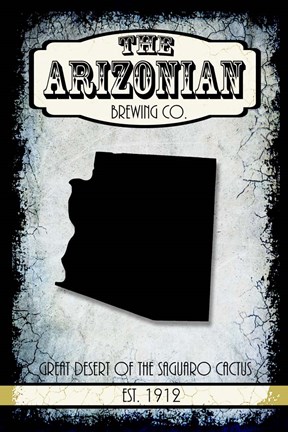 Framed States Brewing Co - Arizona Print