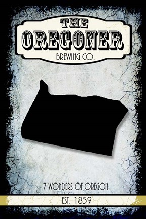 Framed States Brewing Co - Oregon Print