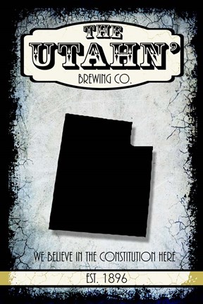 Framed States Brewing Co - Utah Print