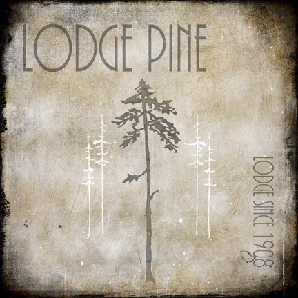 Framed Moose Lodge 2 - Lodge Pole 3 Print