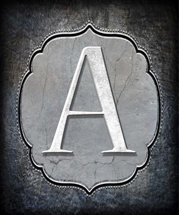 Framed Letter A Print