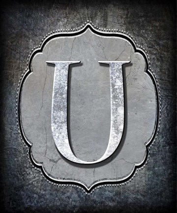 Framed Letter U Print