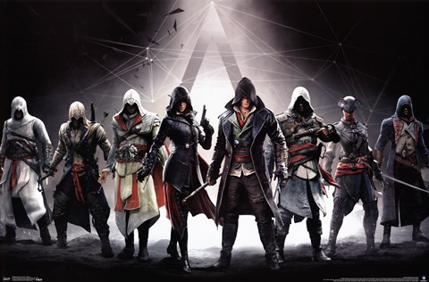 Framed Assassin&#39;s Creed - Banner Print
