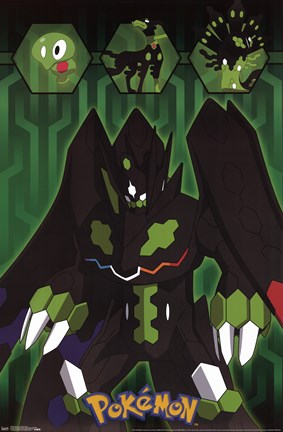 Framed Pokemon - Zygarde Grid Print