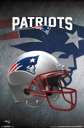 Framed New England Patriots - Helmet Print