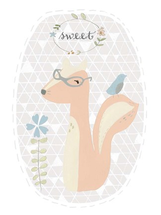 Framed Quirky Forest I Print