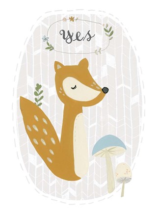 Framed Quirky Forest II Print