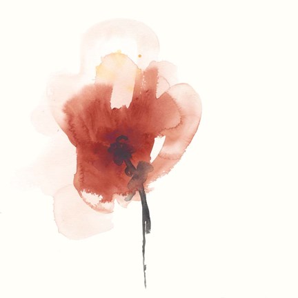 Framed Expressive Blooms IV Print