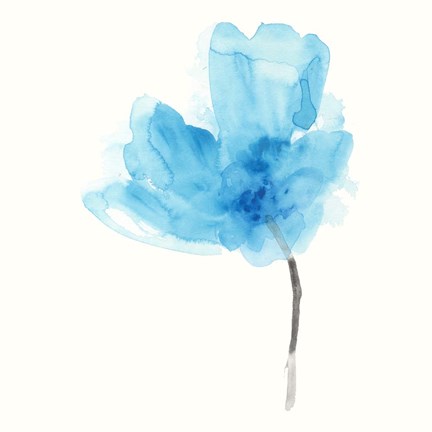 Framed Expressive Blooms V Print