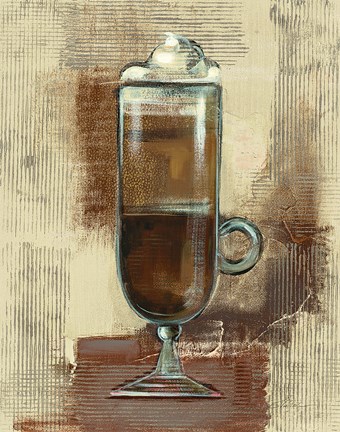 Framed Cafe Classico IV Neutral Print