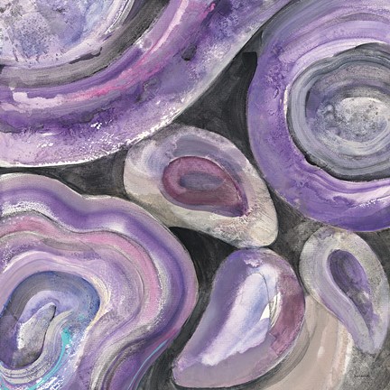 Framed Circle Rain v2 Print