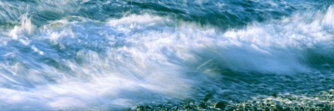 Framed Calumet Beach Waves, La Jolla, San Diego, California Print