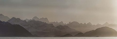 Framed Fog Over Glacier Bay National Park, Southeast Alaska Print