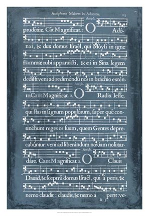 Framed Graphic Songbook III Print