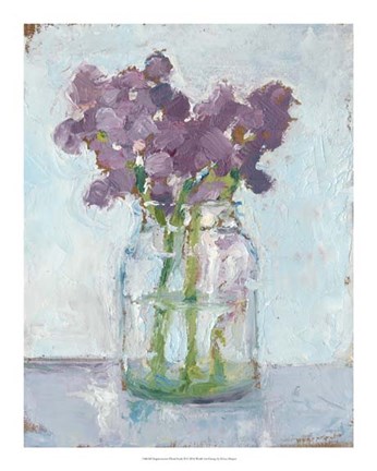 Framed Impressionist Floral Study II Print