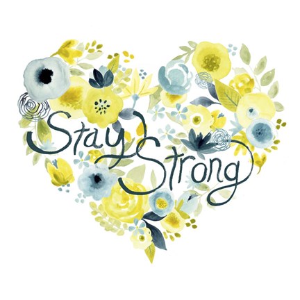 Framed Heartfelt Floral I Print