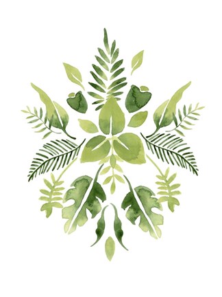 Framed Verdant Vignette III Print