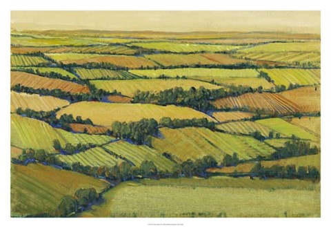 Framed View Above II Print