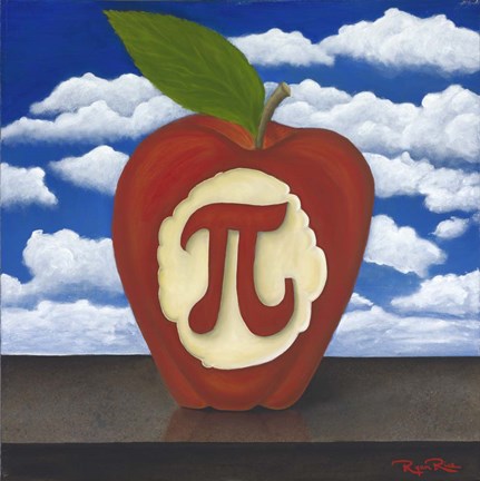 Framed Apple Pi Print