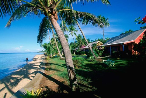 Framed Hideaway Resort, Coral Coast, Viti Levu, Fiji Print