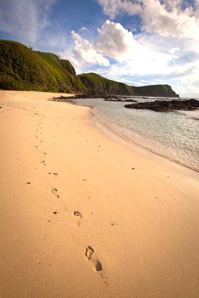 Framed Footprints, Yasawa Island Resort and Spa, Fiji Print