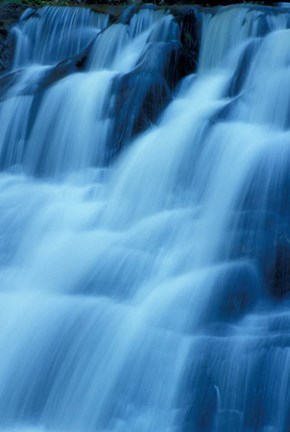 Framed Kent Falls in Kent Falls State Park, Connecticut Print