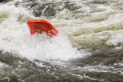 Framed Kayaking, Farmington River, Connecticut Print