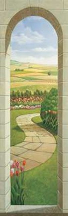 Framed Portico Sul Giardino Print